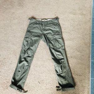 H&M mens green cargo pants